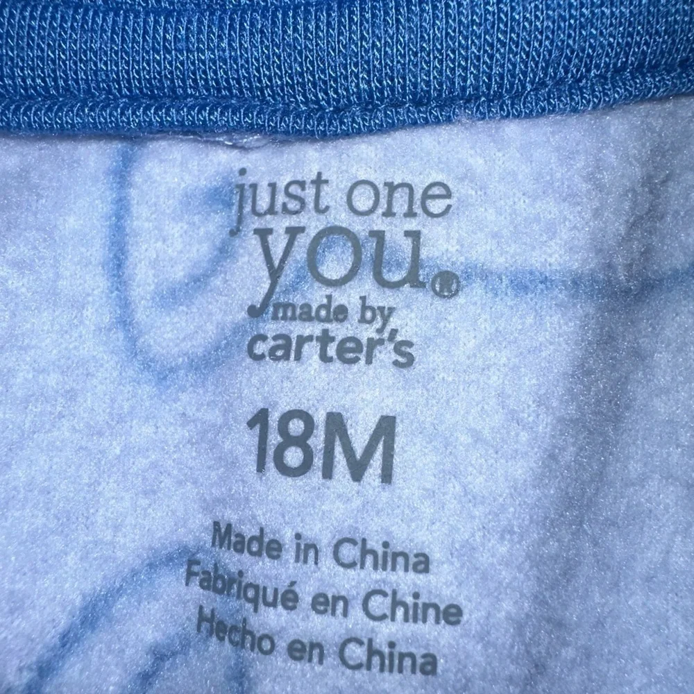 Carter's Light Blue Fox Print Footie